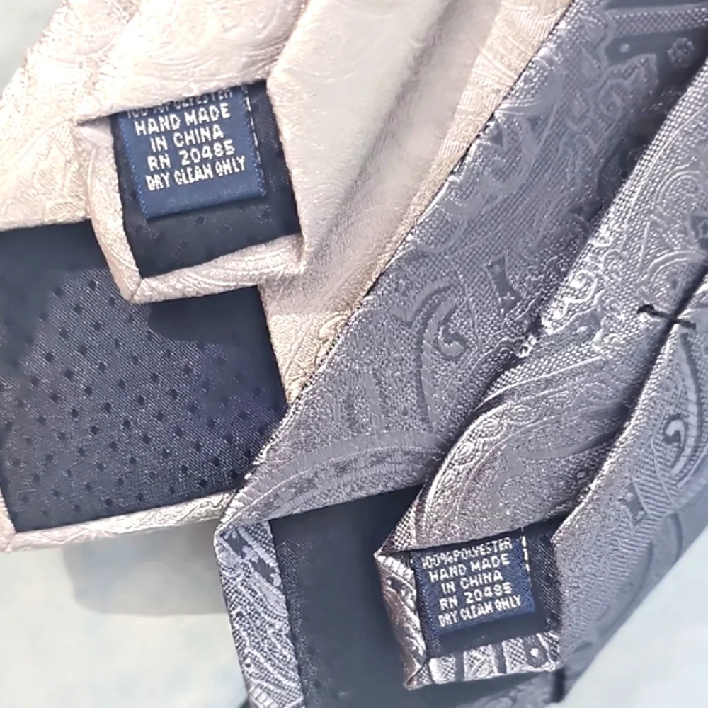 Pierre Cardin Gray Silk Ties, Bundle of Two